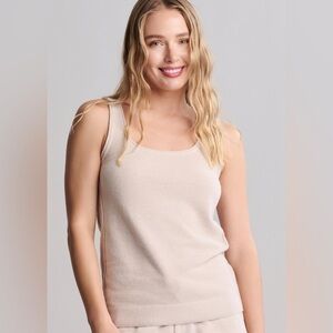 Barefoot Dreams Womens Cozychic Ultra Lite Square Neck Tank Stone